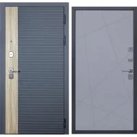 Дверь DIVA 76 2050x960 Правая Дуб Серая - Д11 Силк Маус