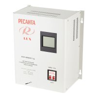 Стабилизатор напряжения Ресанта АСН-8000 Н/1-Ц Lux однофазный 220 В 10 кВА релейный навесной
