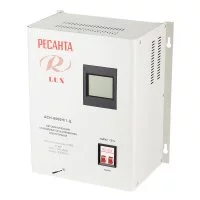 Стабилизатор напряжения Ресанта АСН-8000 Н/1-Ц Lux однофазный 220 В 10 кВА релейный навесной