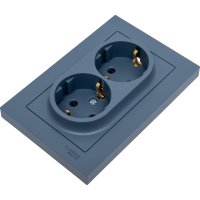 Двойная розетка Systeme Electric AtlasDesign