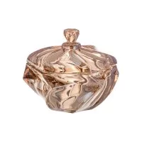 Конфетница с крышкой Lefard bogema amber