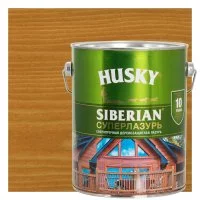 Лазурь для дерева Husky Siberian Суперлазурь цвет Орегон 2.7 л