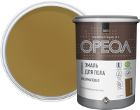 Эмаль акриловая для пола Ореол полуматовая цвет желто-коричневый 0.9 кг