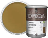 Эмаль акриловая для пола Ореол полуматовая цвет желто-коричневый 0.9 кг