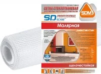 Сетка стеклотканевая малярная 2x2 SD-Glass 45 г/м² 1x50 м