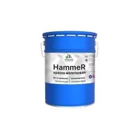 Грунт-эмаль MALARE Hammer для металлических поверхностей, молотковая краска, полуглянцевая, синий, 20 кг.