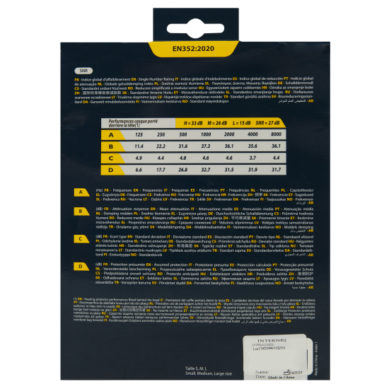 Наушники противошумные Delta Plus Interlagos NB2