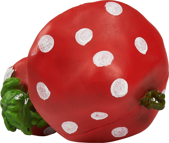 Фигура садовая Гриб с лягушкой искусственный камень 30x20x19 см