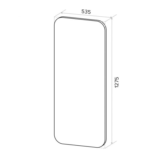 Зеркало прямоугольное 53,5х127,5 см Continent Miguel (В247)