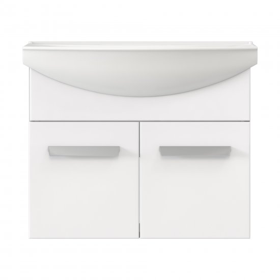 Тумба под раковину Vigo Milo 650-2-0 подвесная 62 см цвет белый