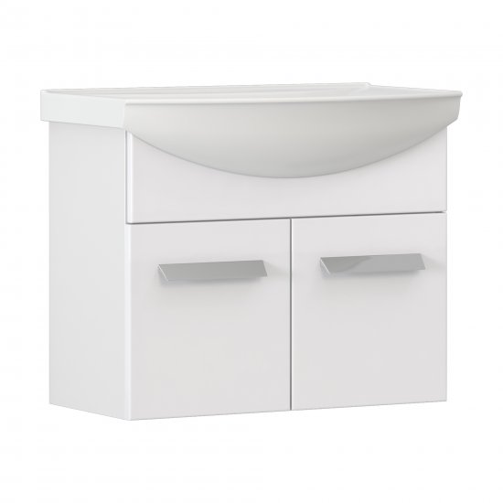 Тумба под раковину Vigo Milo 650-2-0 подвесная 62 см цвет белый