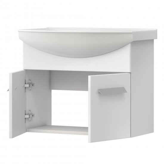 Тумба под раковину Vigo Milo 650-2-0 подвесная 62 см цвет белый