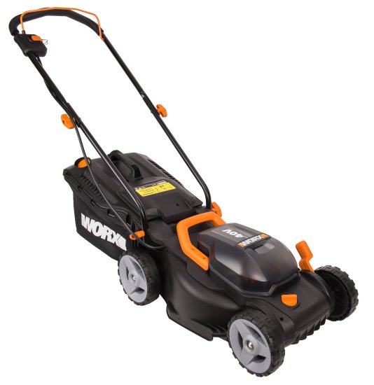 Газонокосилка аккумуляторная Worx WP770E 40 В 34 см 2x2.5 Ач АКБ и ЗУ входит в комплект