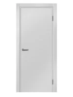 Дверь межкомнатная глухая Пронто 60x200 см Hardflex цвет белый жемчуг с замком и петлями