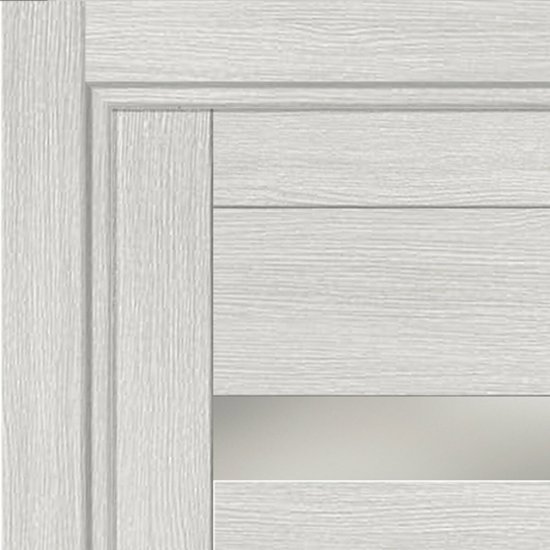 Дверь межкомнатная остекленная с замком и петлями в комплекте Корса 80x200 см ПВХ цвет светлый древесная структура