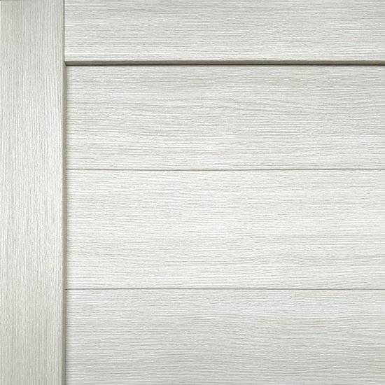 Дверь межкомнатная глухая с замком и петлями в комплекте Корса 90x200 см ПВХ цвет светлый древесная структура