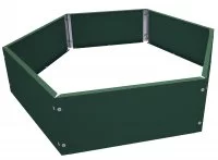 Клумба шестигранник 0.7 м сталь зеленый