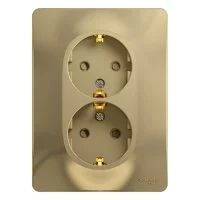 Двухместная розетка Systeme Electric GLOSSA