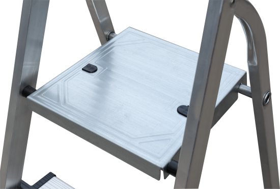 Стремянка алюминиевая Standers 3 ступени, максимальная нагрузка 150 кг