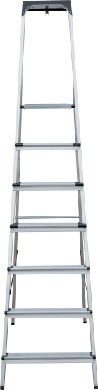 Стремянка алюминиевая Standers 7 ступеней, максимальная нагрузка 150 кг