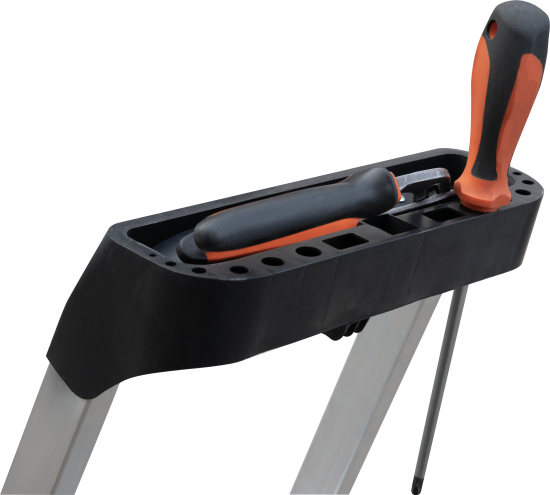 Стремянка алюминиевая Standers 5 ступеней, максимальная нагрузка 150 кг