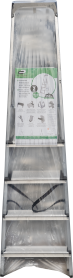 Стремянка алюминиевая Standers 5 ступеней, максимальная нагрузка 150 кг