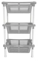 Стеллаж для ванной Berossi Relax 40.14x30.14x67.95 см цвет дымчато-серый