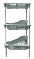 Стеллаж для ванной угловой Berossi Relax 39.63x27.5x68.7 см цвет серая мистерия