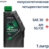 Полусинтетическое моторное масло для садовой техники VITEX Garden