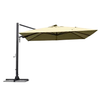 Зонт с боковой опорой Naterial Sombra 298x298 h260 см квадрат бежевый