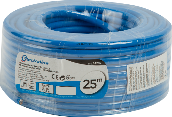 Кабель сетевой Electraline FTP 6E ø5.2 мм 25 м медь