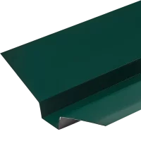 Ендова верхняя 130x50x130 мм 2 м RAL 6005 0.4 мм зеленый