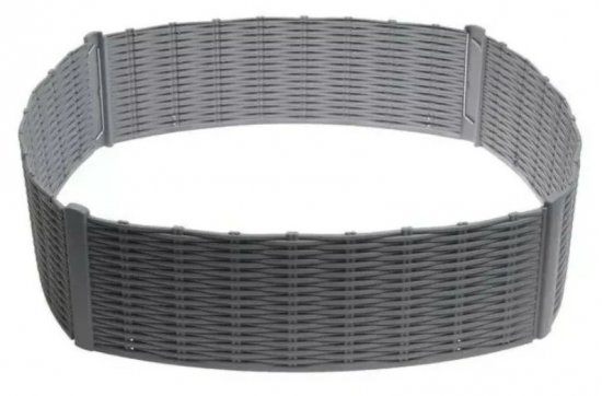 Ограждение Лоза 230x19 см цвет серый