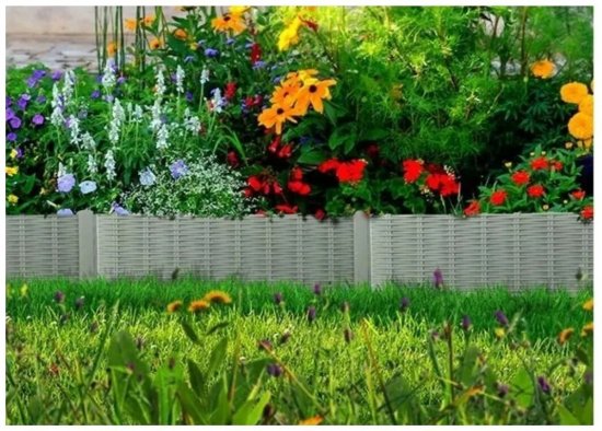 Ограждение Лоза 230x19 см цвет серый