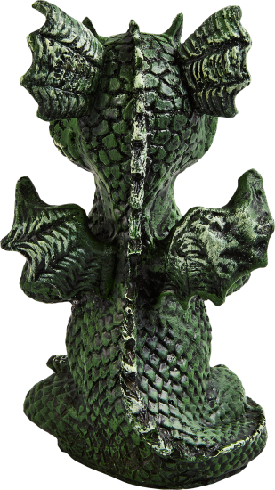 Фигура садовая Дракоша камень 25x15x14 см цвет зеленый