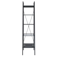 Стеллаж для ванной Konsensa Бруклин 40x35x170 см цвет черный