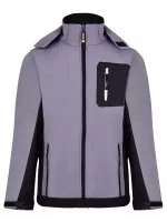 Куртка рабочая с капюшоном утепленная Dowell Softshell D81480 цвет серый размер M рост 170