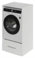 Шкаф для стиральной машины HSM60 66.4x126.5 см цвет белый матовый