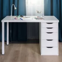 Стол письменный Ингар 1/5T 5 ящиков 120x75x55 см Кдсп цвет белый
