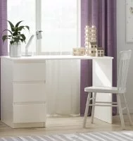 Стол письменный Праксис 3 ящика 116x75x65 см Кдсп цвет белый