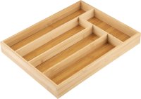 Лоток для столовых приборов Mallony 37x30x4.5 см бамбук цвет коричневый