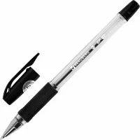 Ручка шариковая BRAUBERG Bp-gt, Черная, корпус прозрачный, евронаконечник 0,7 мм, линия письма 0,35 мм