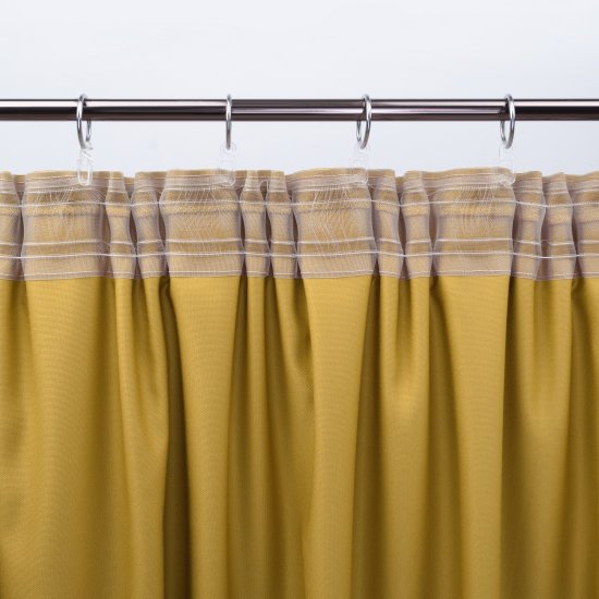 Штора на ленте со скрытыми петлями KREAFORTA Рим 200x310 см цвет желтый