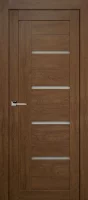 Дверь межкомнатная со стеклом Тренд вертикальный 70x200 см Hardflex коричневый без замка, без петель
