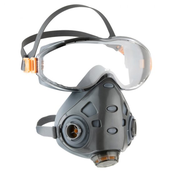 Полумаска Jeta Safety Air Optics FFP3 с интегрированными очками (9500-L)