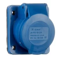 Розетка силовая настенная EKF PROxima 2Р+РЕ 16 А 220 В IP44