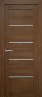Дверь межкомнатная со стеклом Тренд горизонтальный 60x200 см Hardflex коричневый без замка, без петель