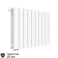 Радиатор секционный Rifar Supremo VL 500/90 10 секций нижнее левое подключение биметалл белый