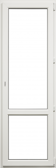Балконная дверь пластиковая ПВХ VEKA 2130x700 мм (ВxШ) поворотная однокамерный стеклопакет белый/Темный дуб