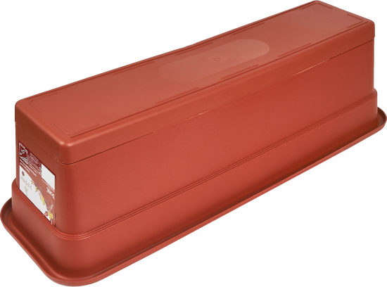 Ящик балконный 60x20x17 см v12 л пластик терракот